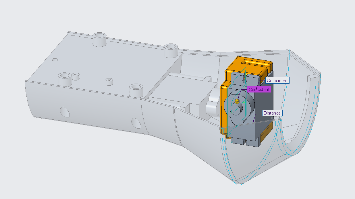 Servo Motor-2 Mounting to Servo Motor Casing